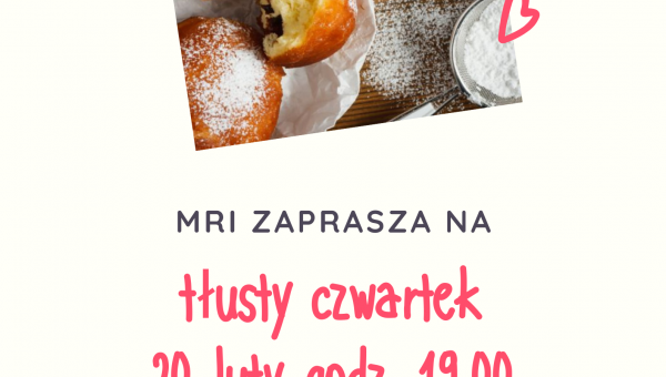 ZAPROSZENIE NA TŁUSTY CZWARTEK